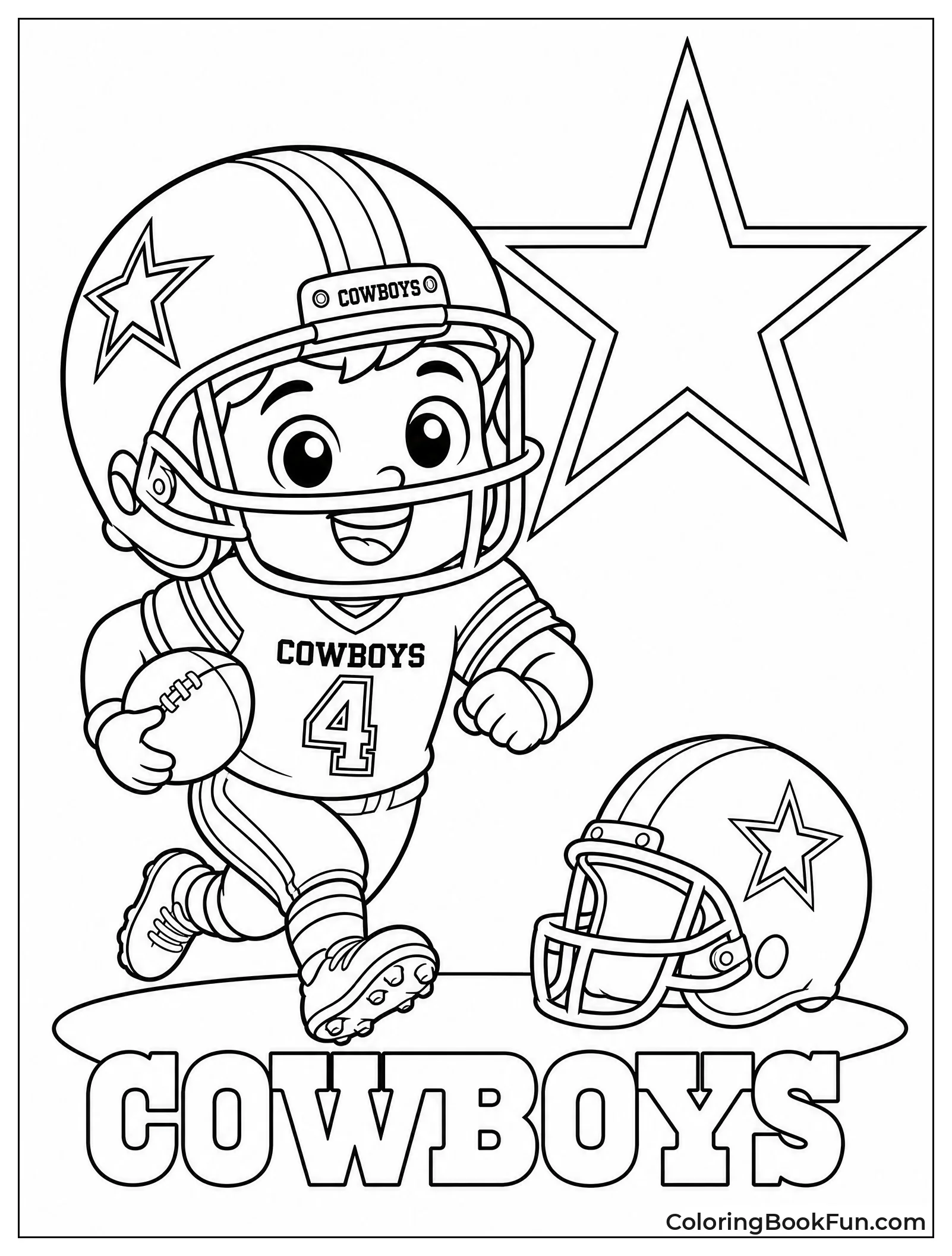 Cute Kawaii Football Player