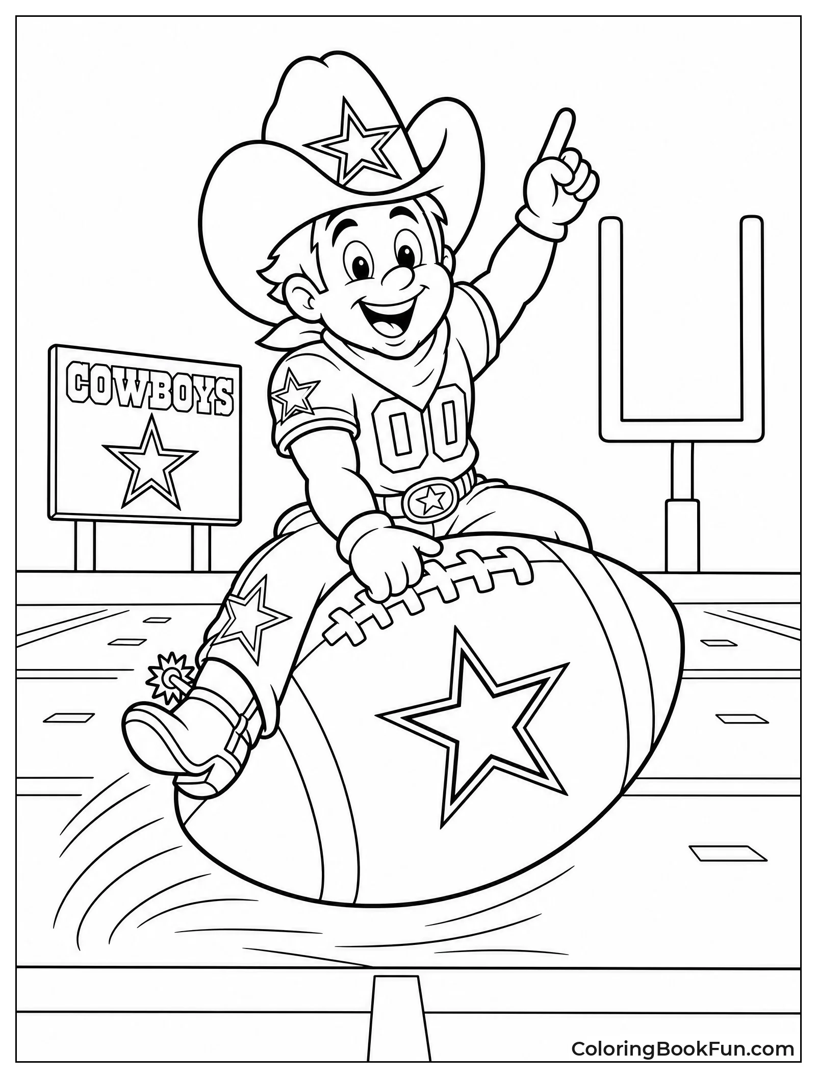 Rowdy Riding Giant Football
