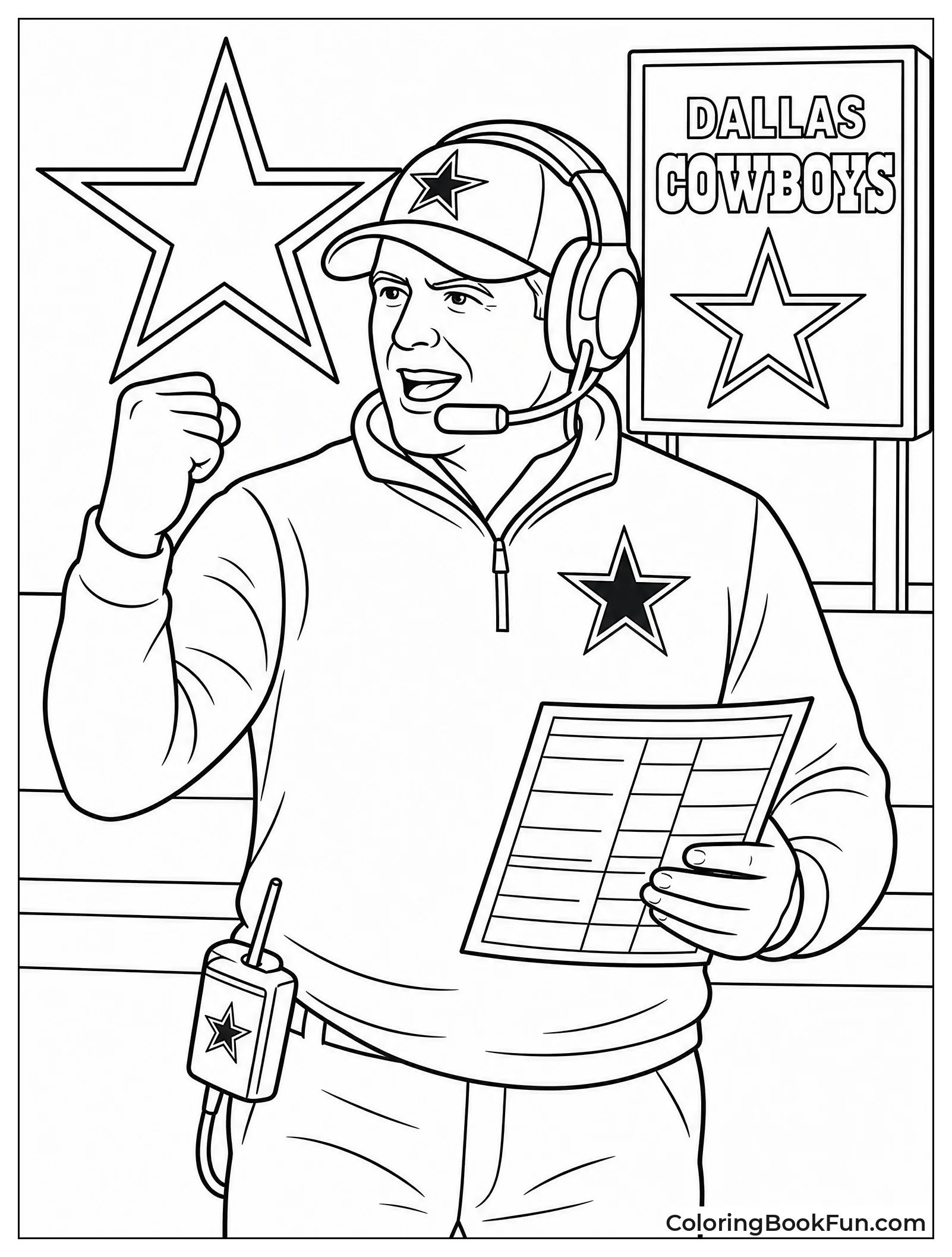 Coach on Sideline with Headset