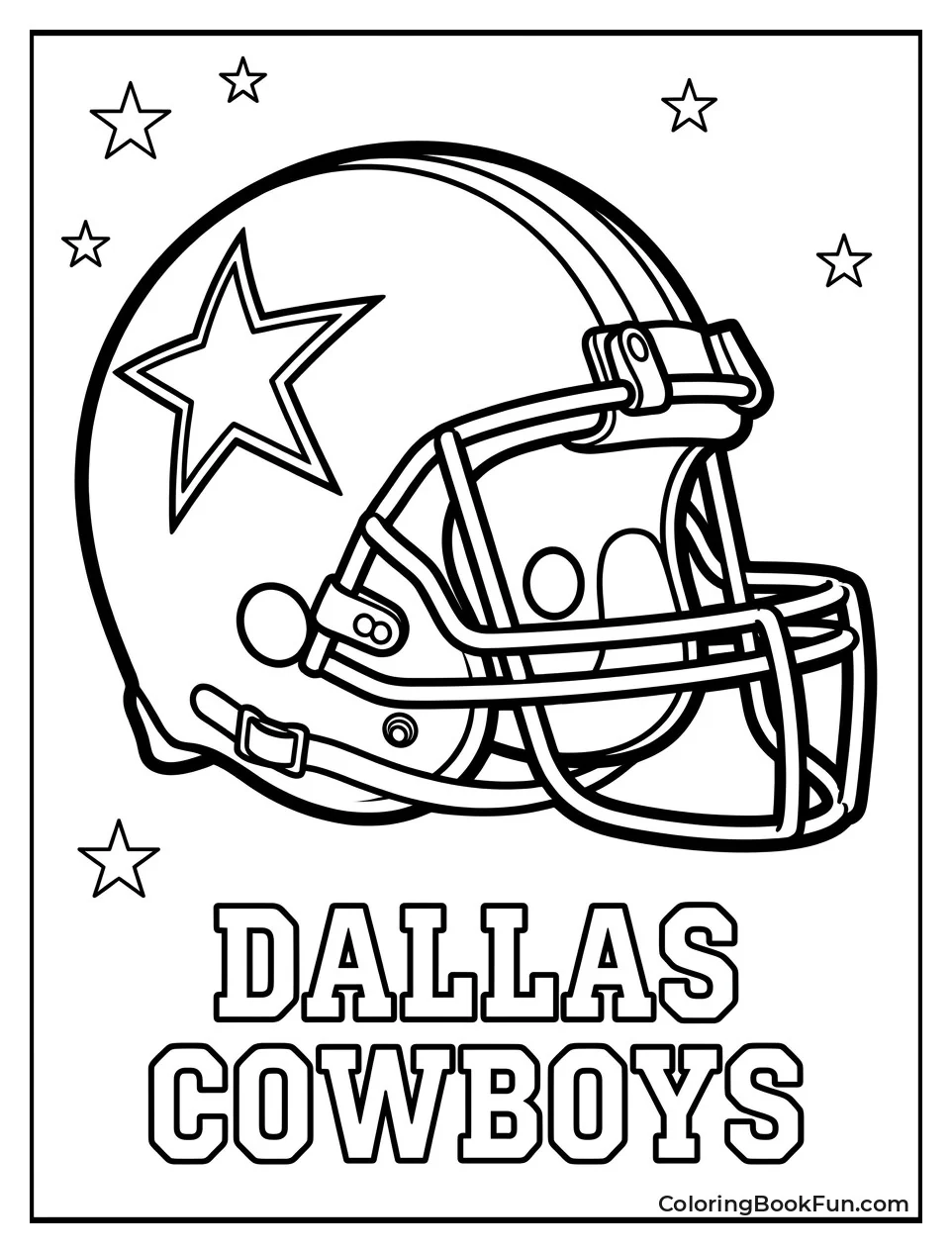 Simple Cowboys Helmet Outline