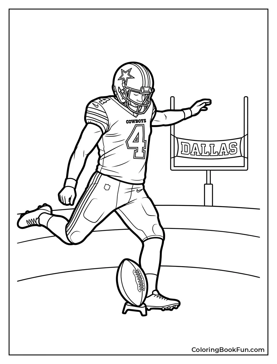 Kicker Swinging Leg at Ball