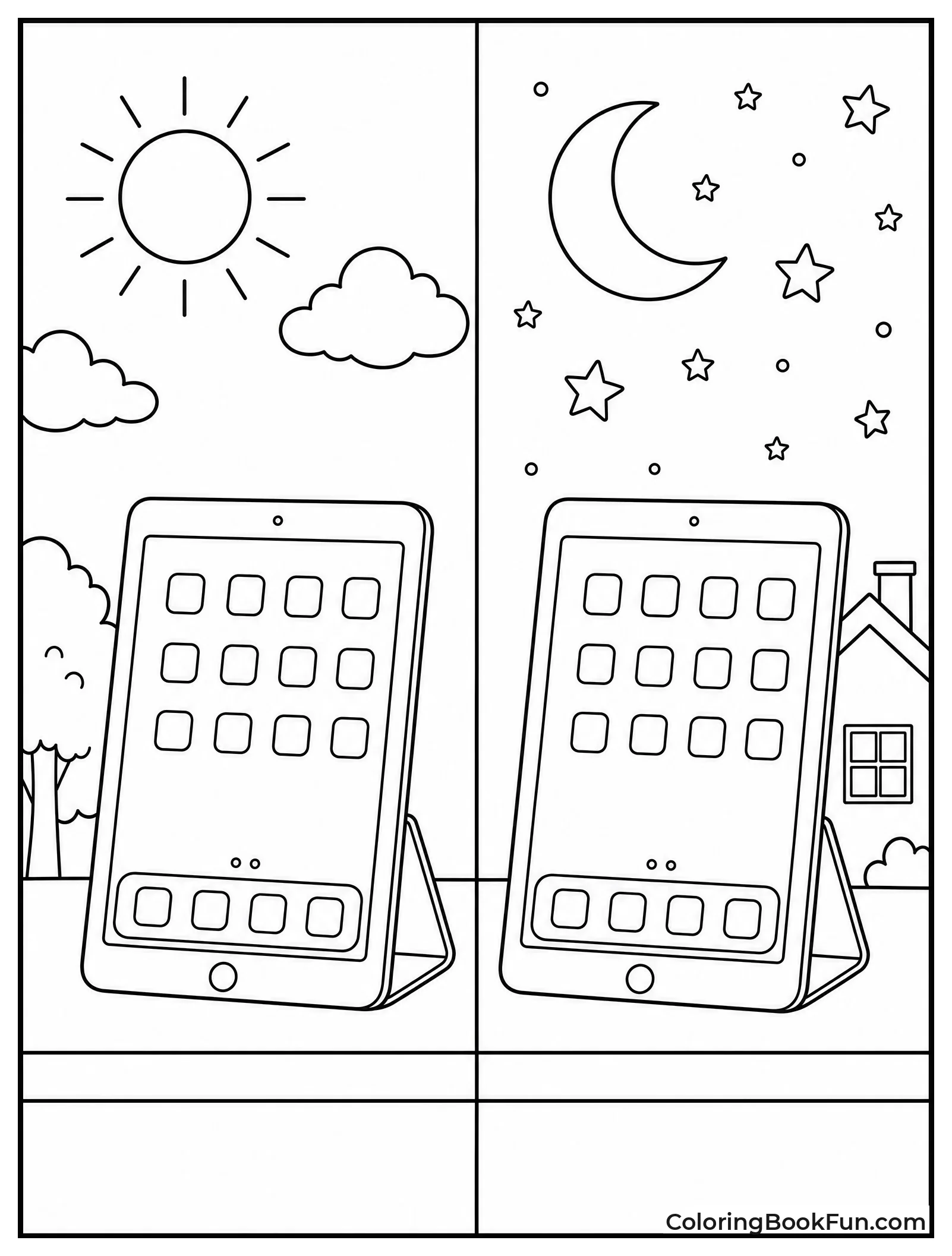 Same iPad in Day and Night