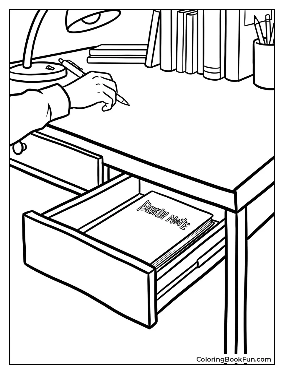 Hidden Drawer Holds Death Note