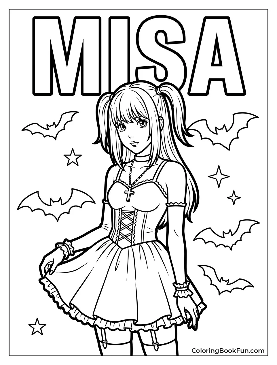 Misa Wears Her Gothic Dress