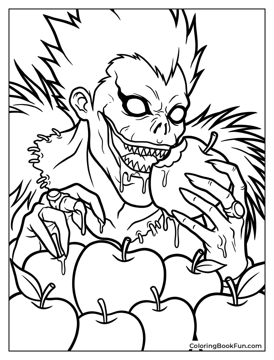 Ryuk Eats a Pile of Apples