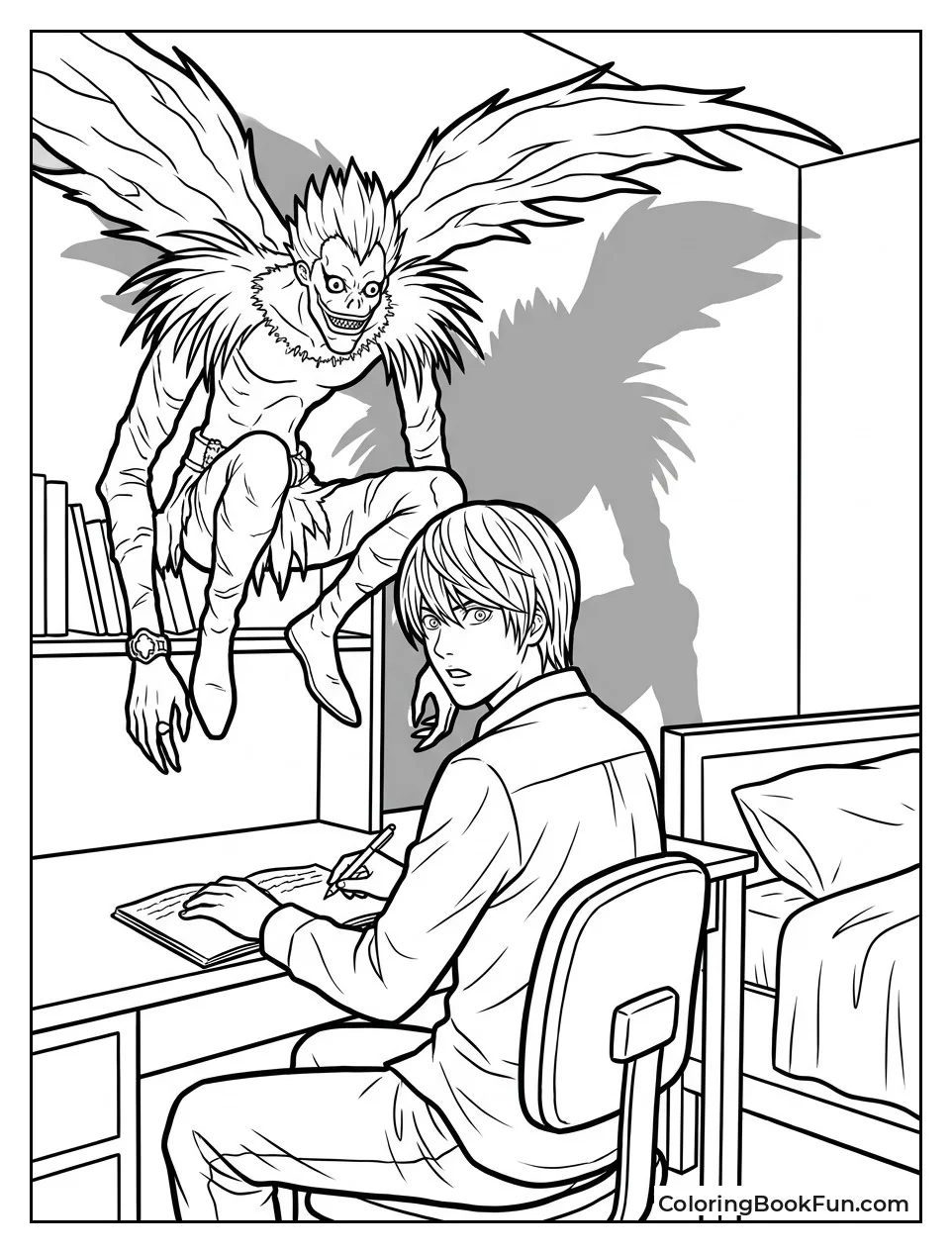 Ryuk Casts Shadow in Room