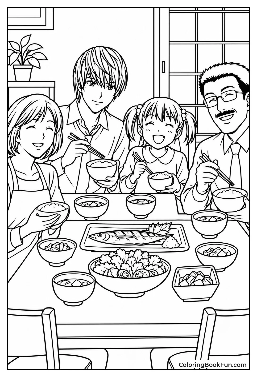 Family Eats Dinner Together