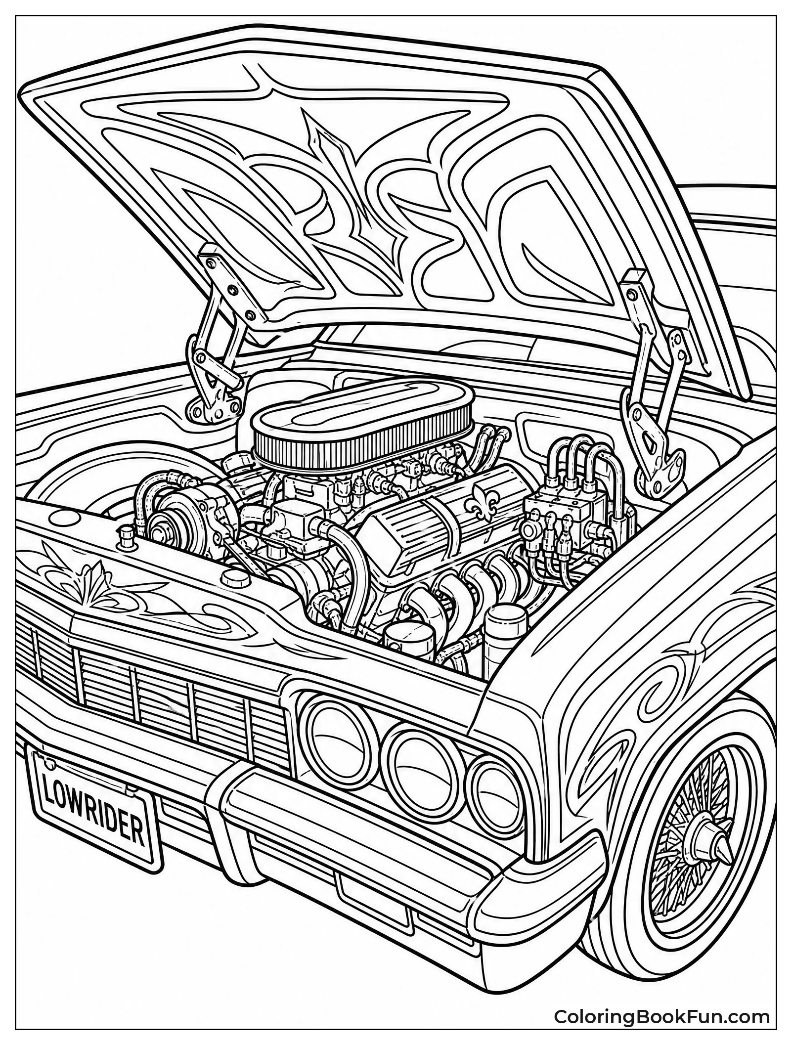 Engine Bay Gleams with Chrome