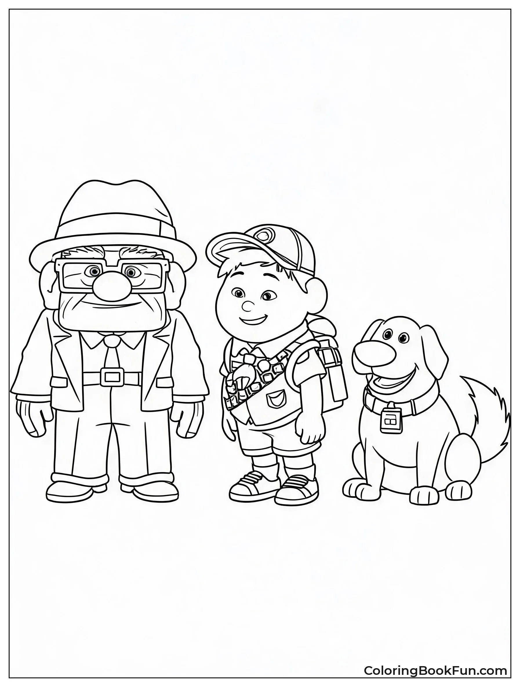 Carl Russell and Dug Having Fun