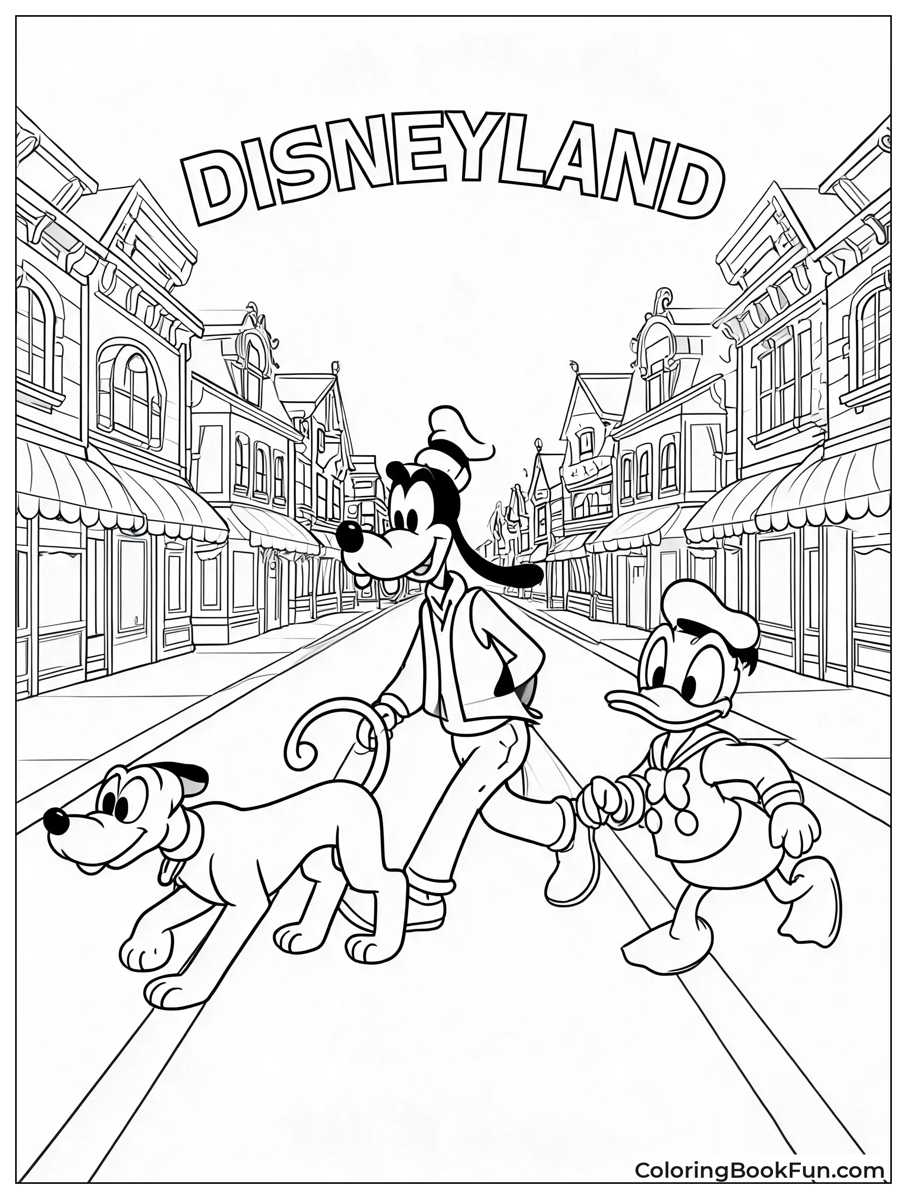 Characters Parading Down Main Street