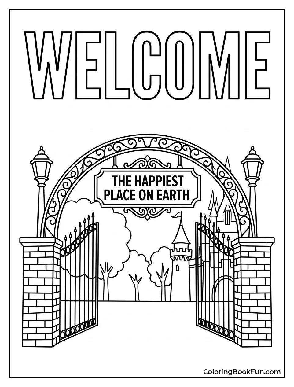 Welcome Gate to Happiest Place