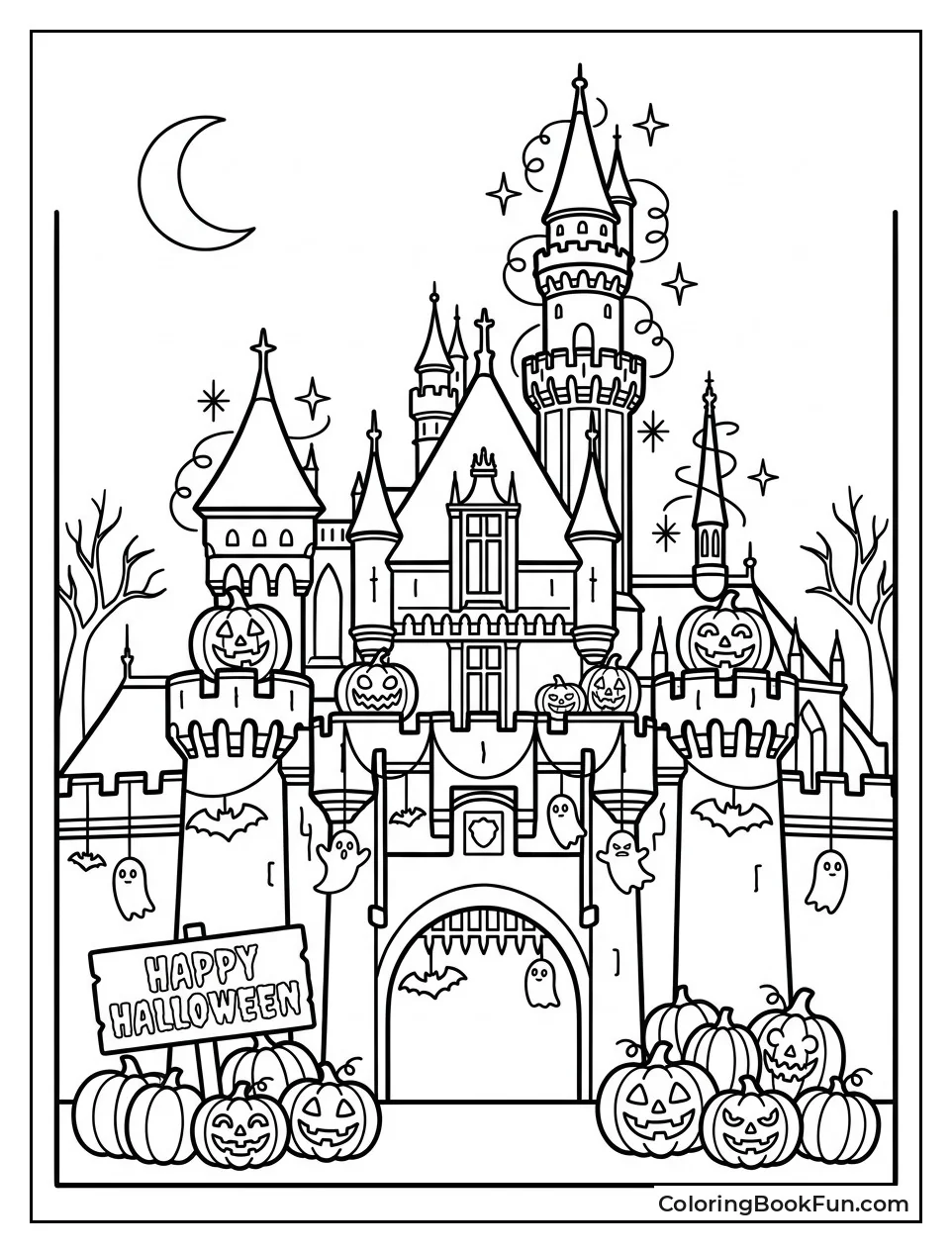 Castle Ready for Halloween