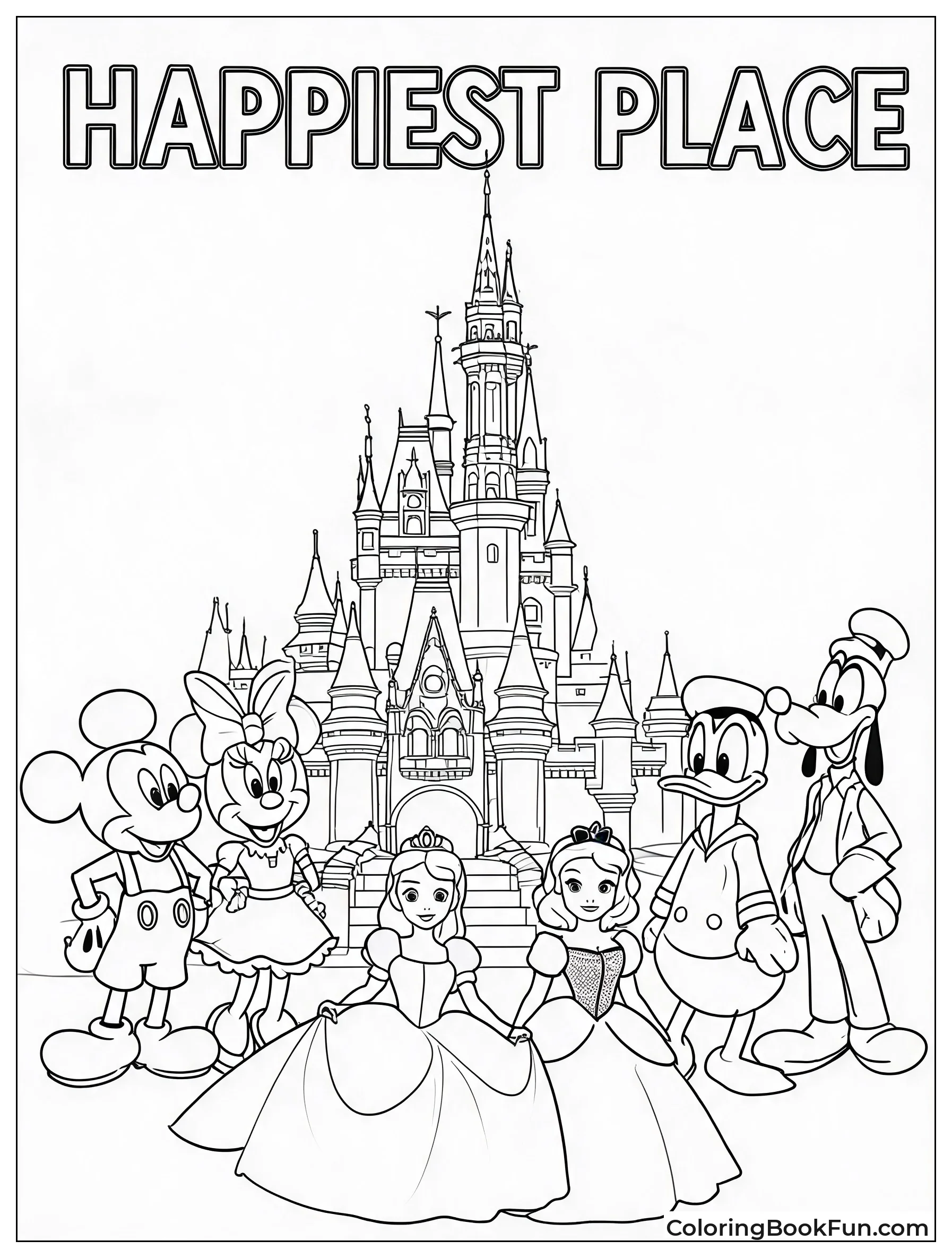 Vintage Poster of Disneyland
