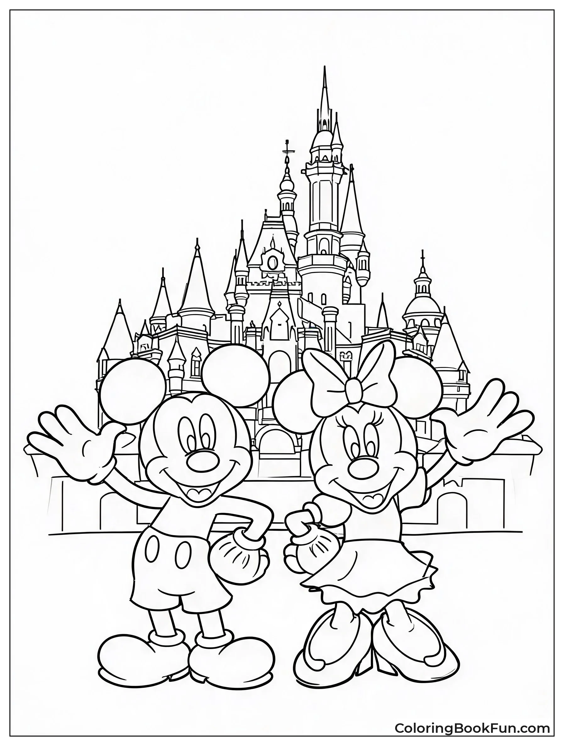 Mickey and Minnie at Castle