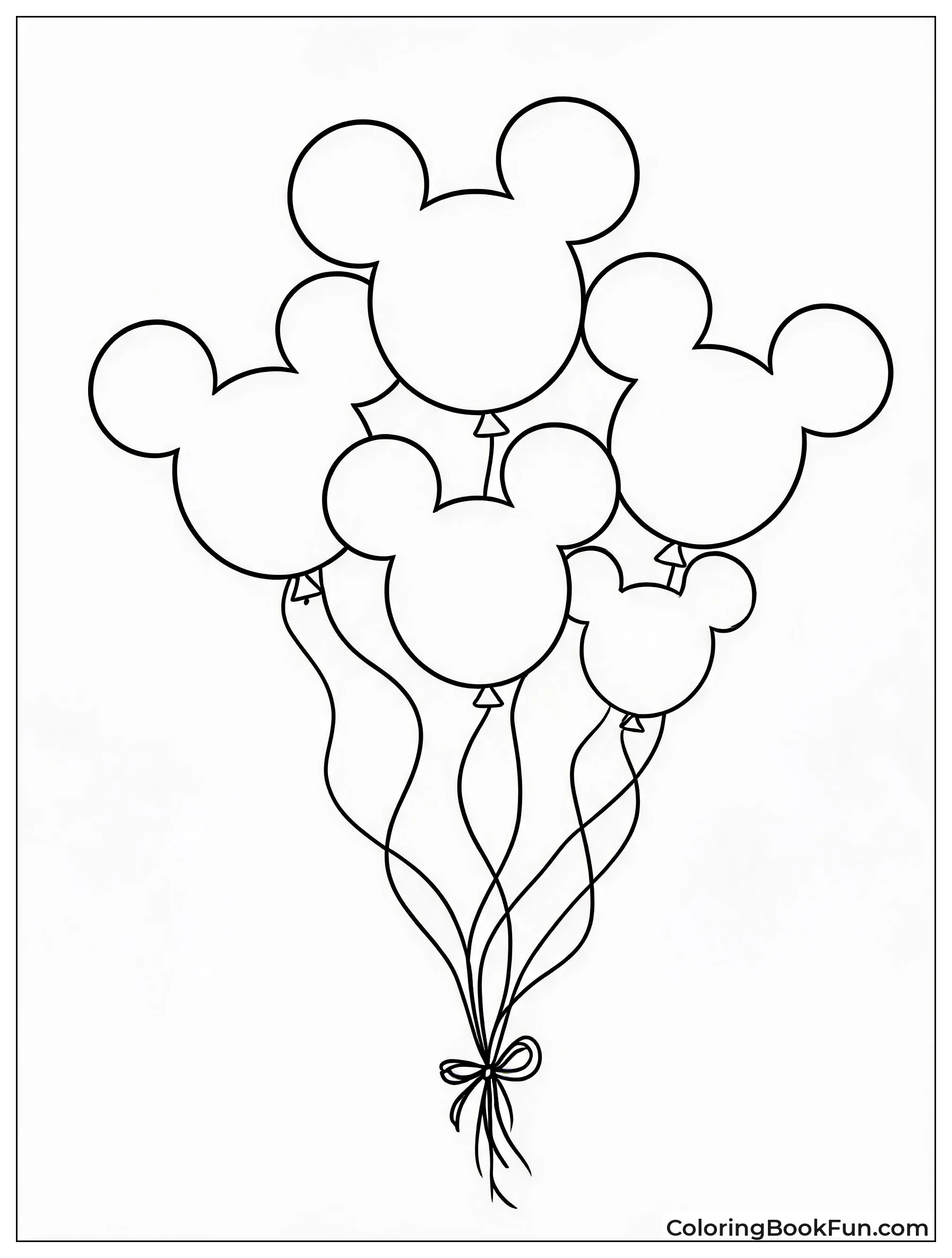 Cluster of Mickey Balloons
