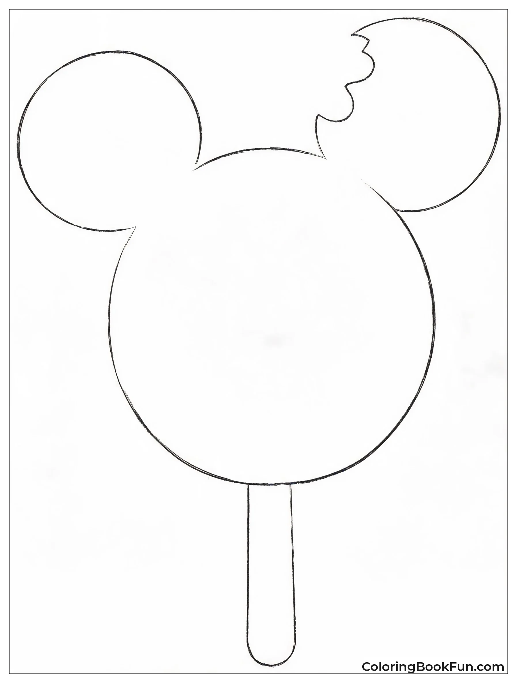 Bitten Mickey Ice Cream Bar