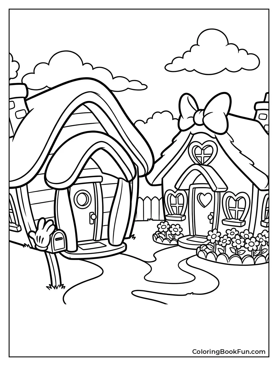 Colorful Toontown Houses