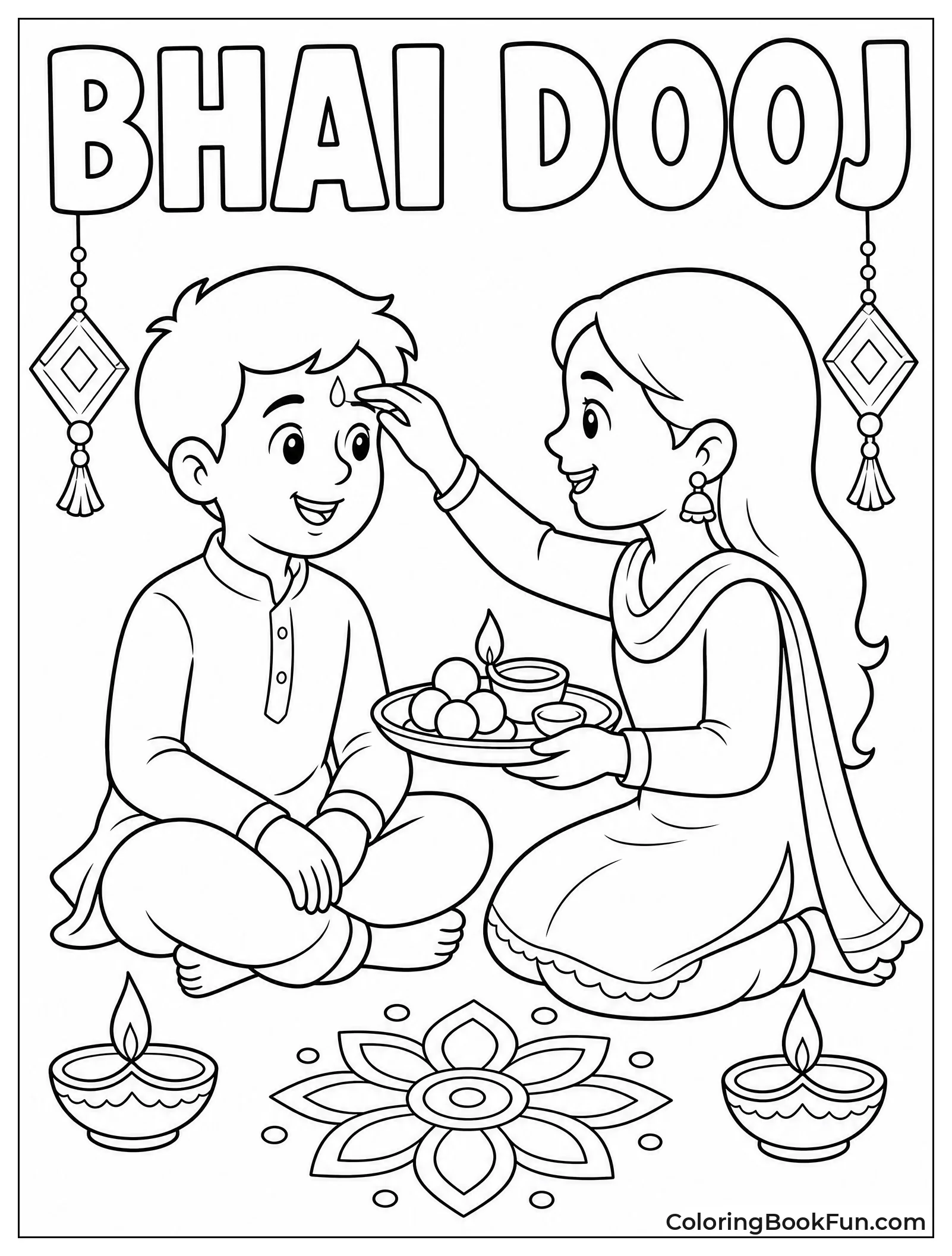 Sister Applying Tilak on Brother