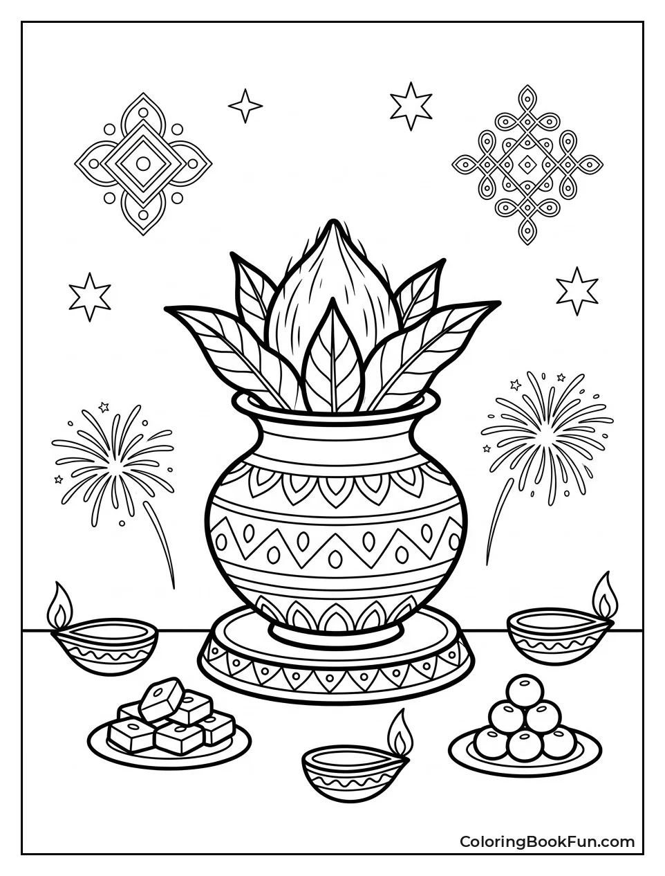 Ceremonial Kalash with Coconut