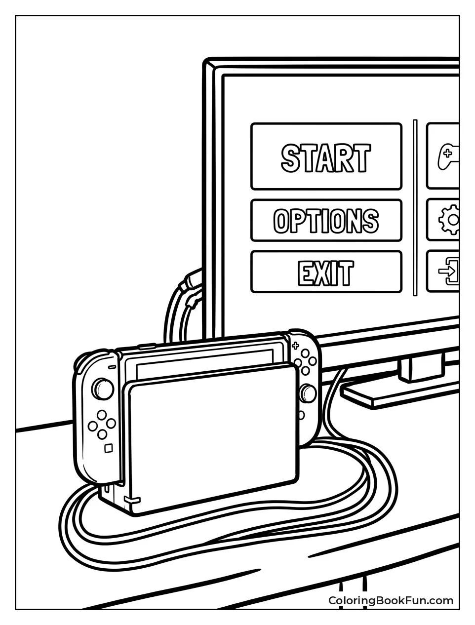 Switch Docked to Television