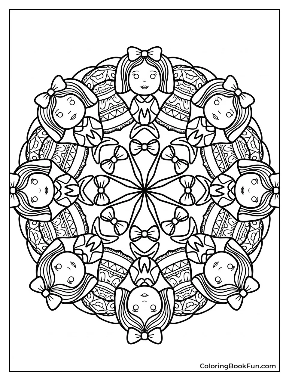 Doll Mandala with Bows