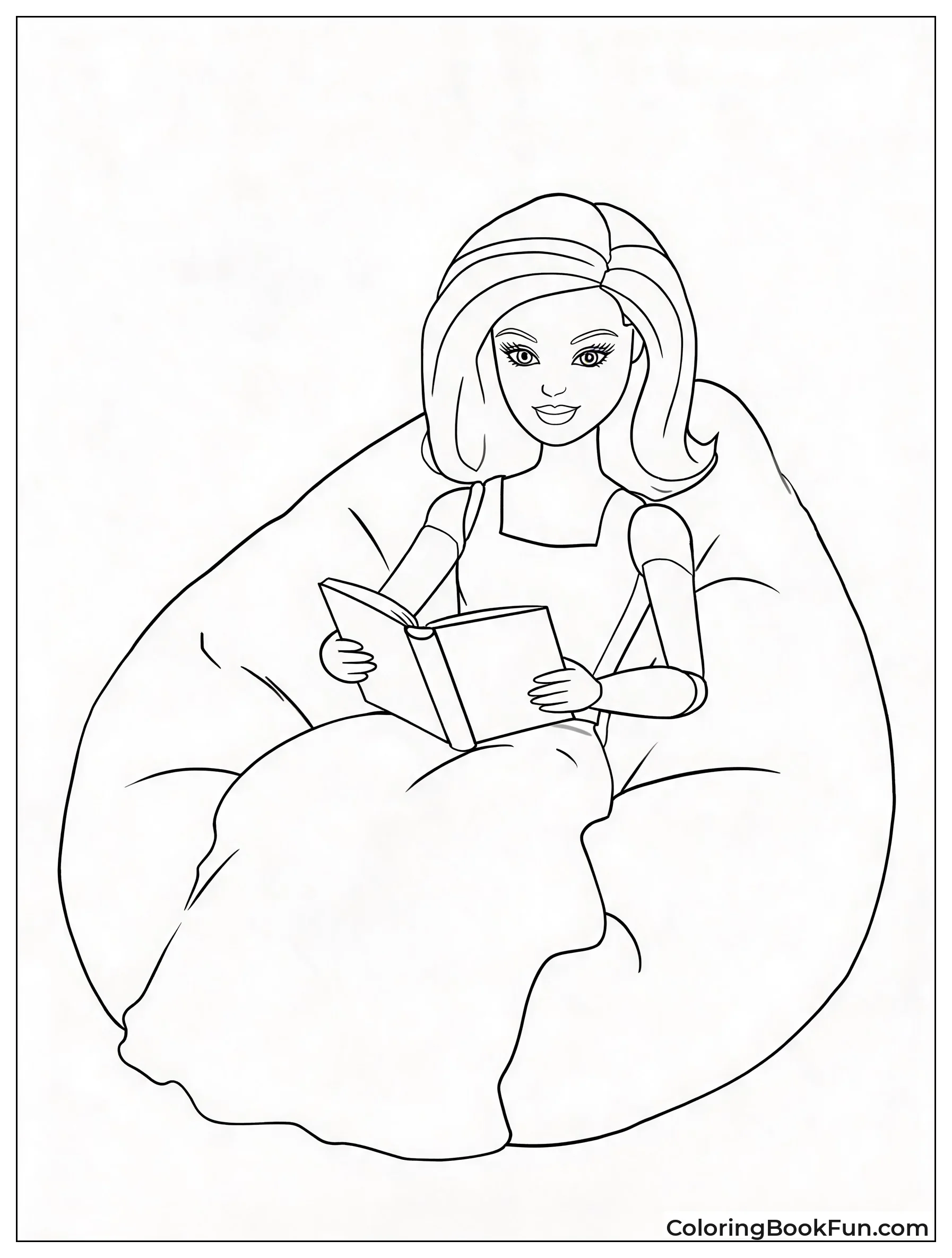 Doll Reading a Picture Book