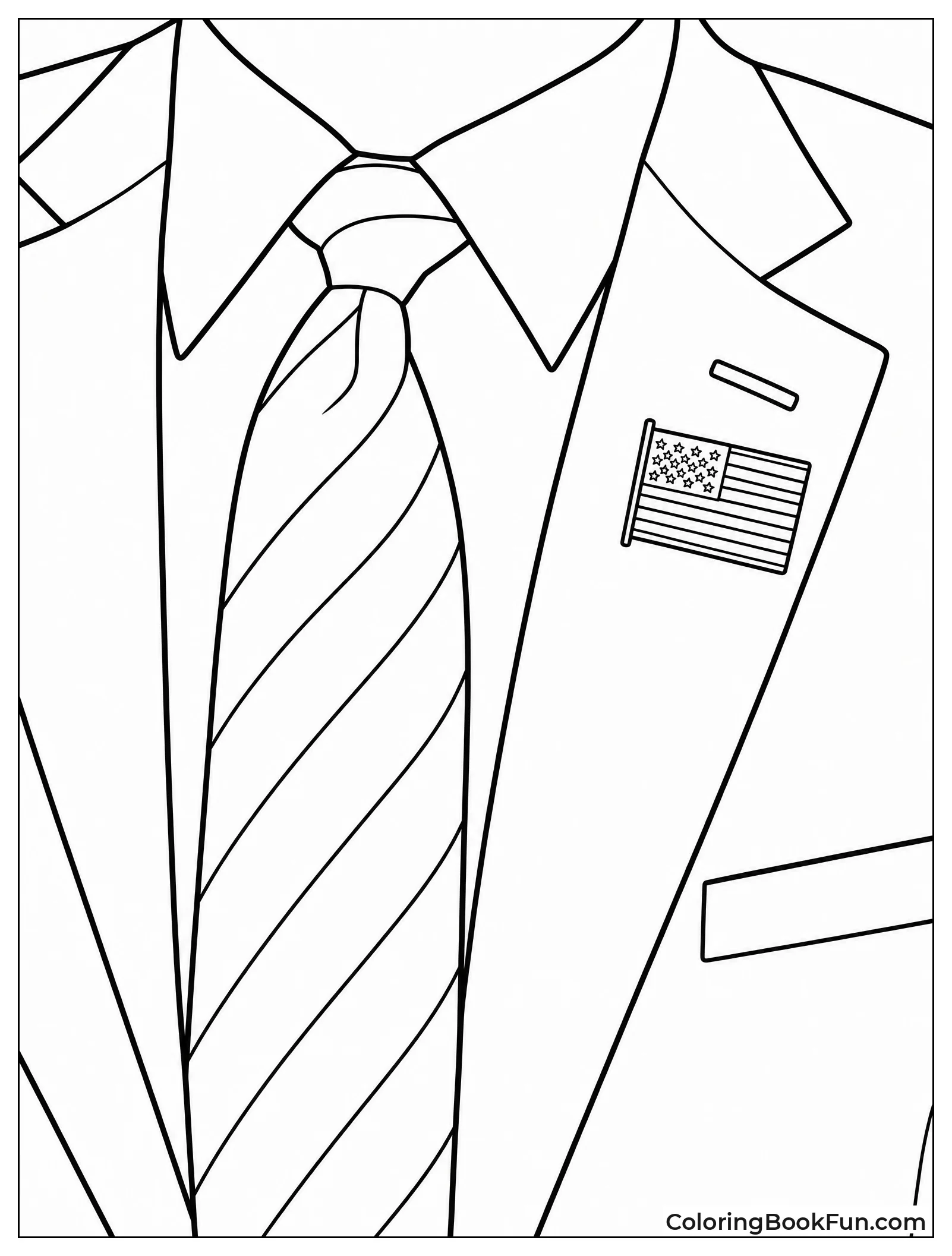 Close Up of Suit and Tie