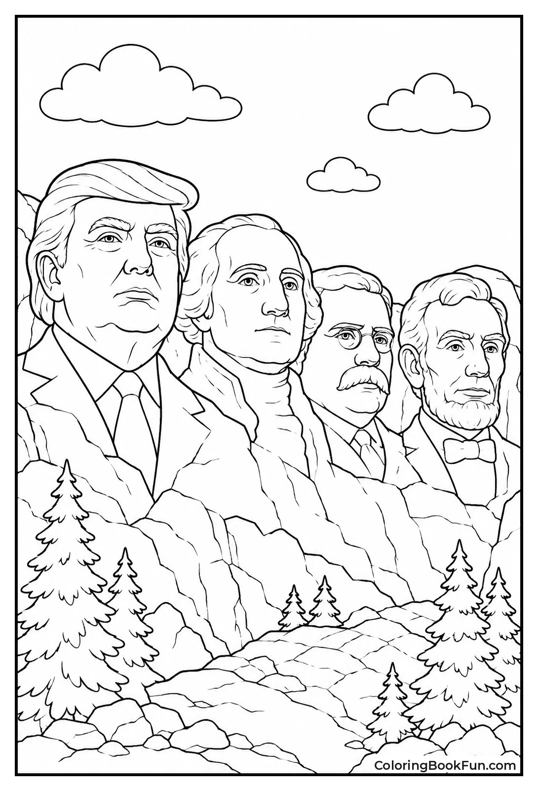 Trump Face on Mount Rushmore