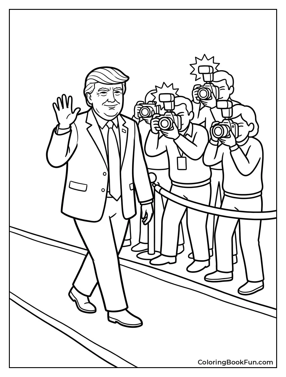 Trump Walking on Red Carpet