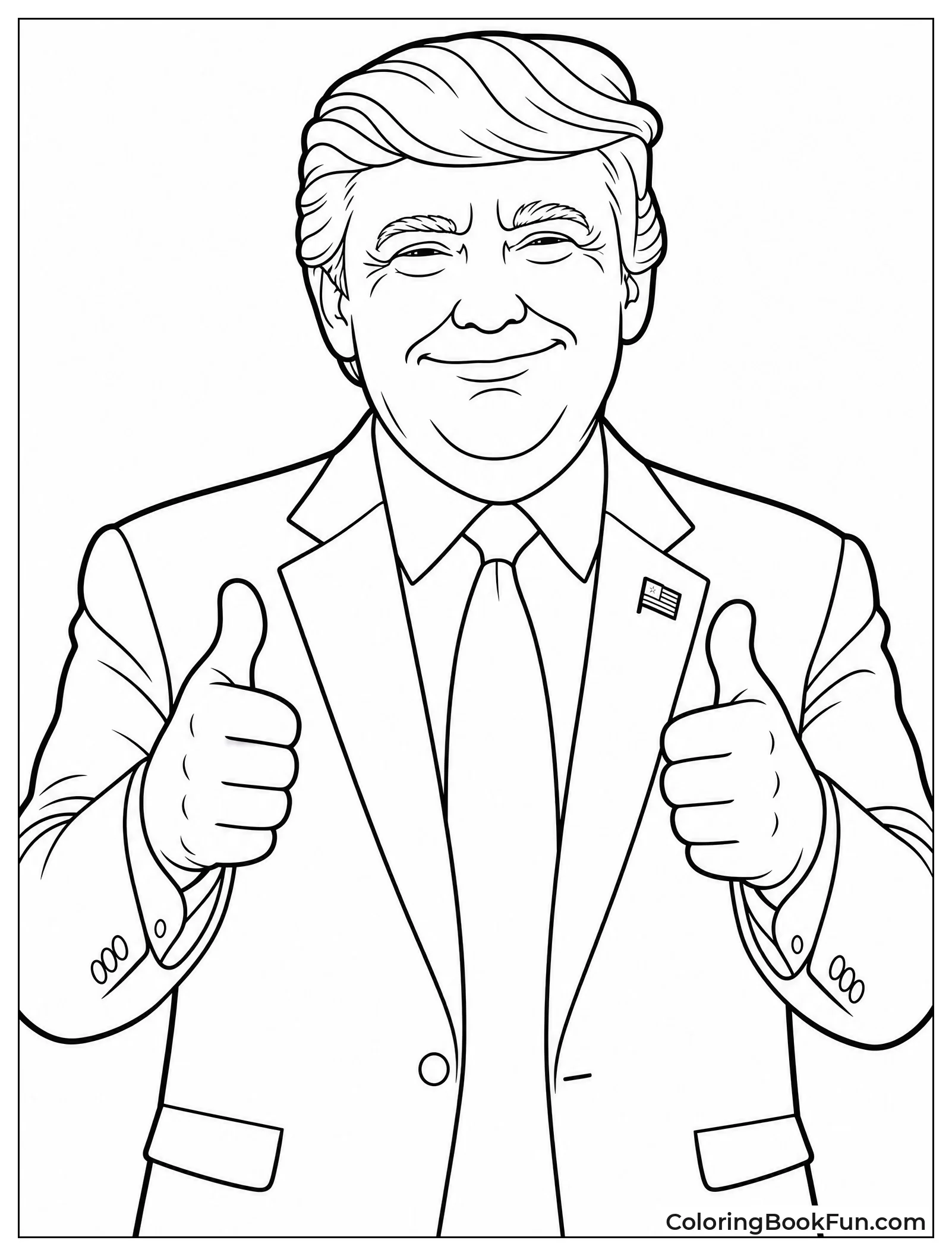 Trump Giving Two Thumbs Up