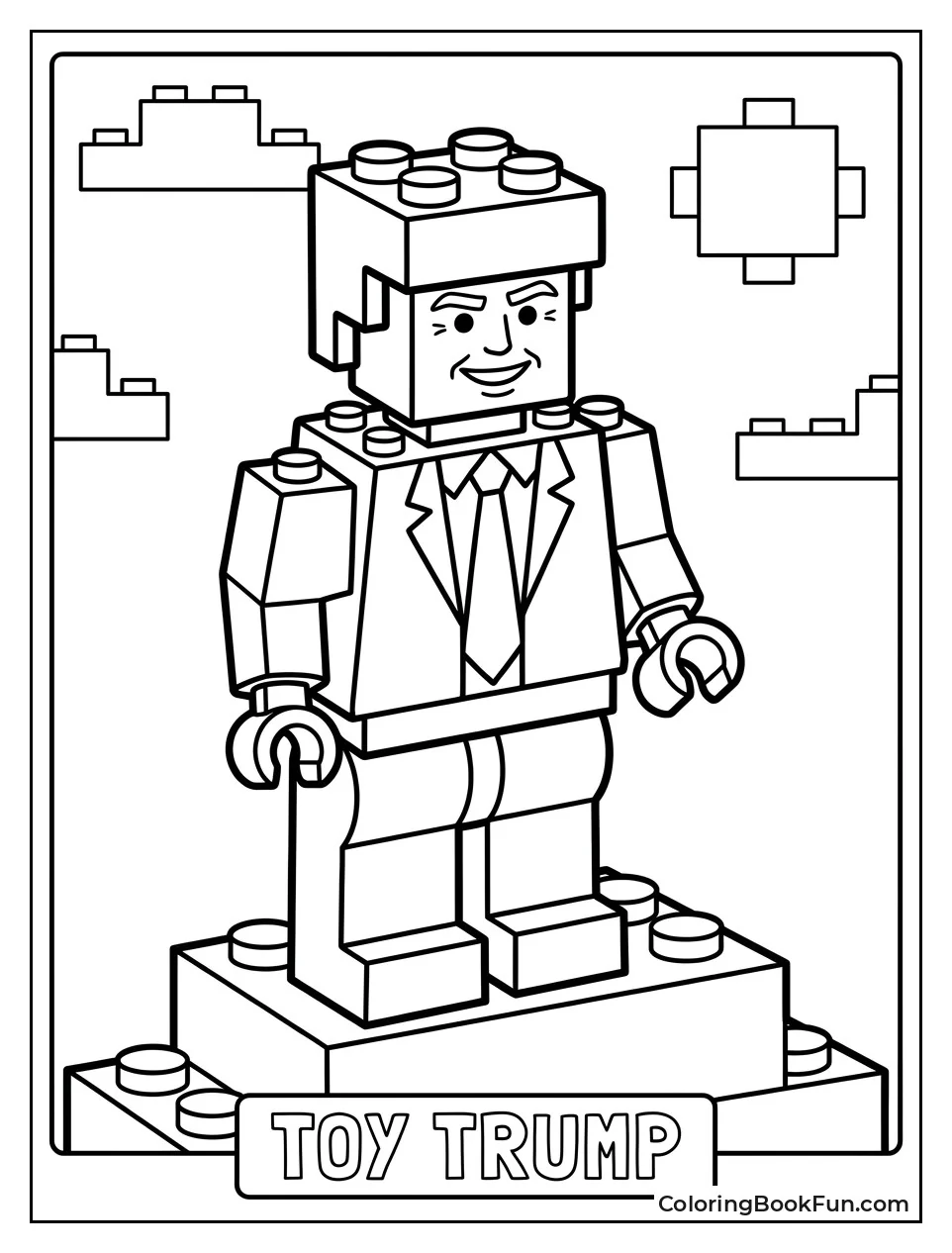Trump as a Toy Block