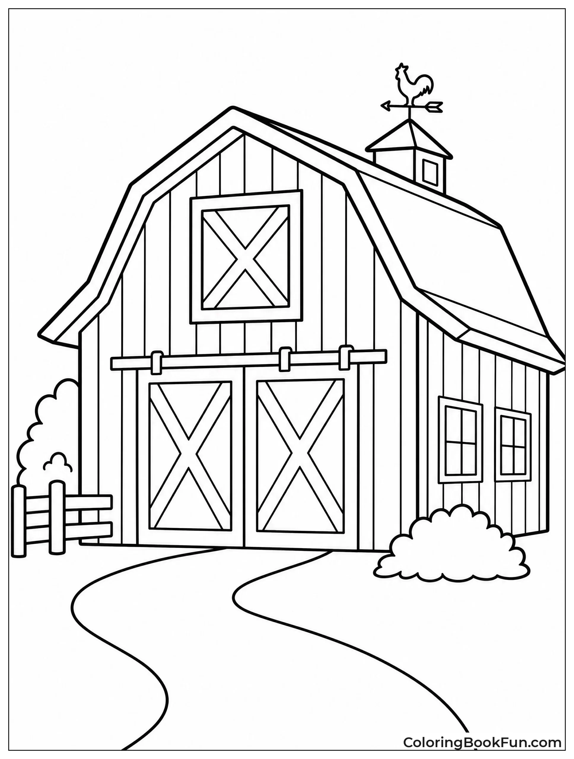 Dutch Colonial Barn with Gambrel Roof