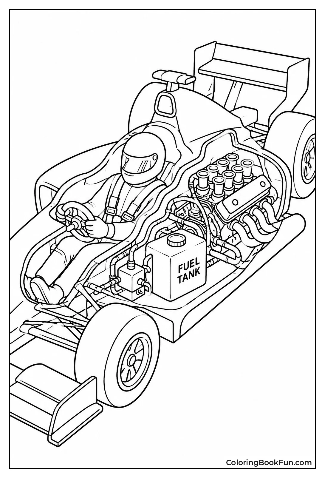 Inside View of Race Car