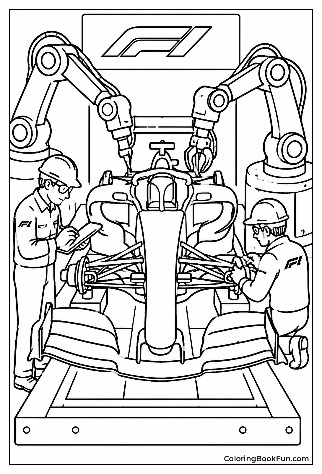 Robots Building a Race Car