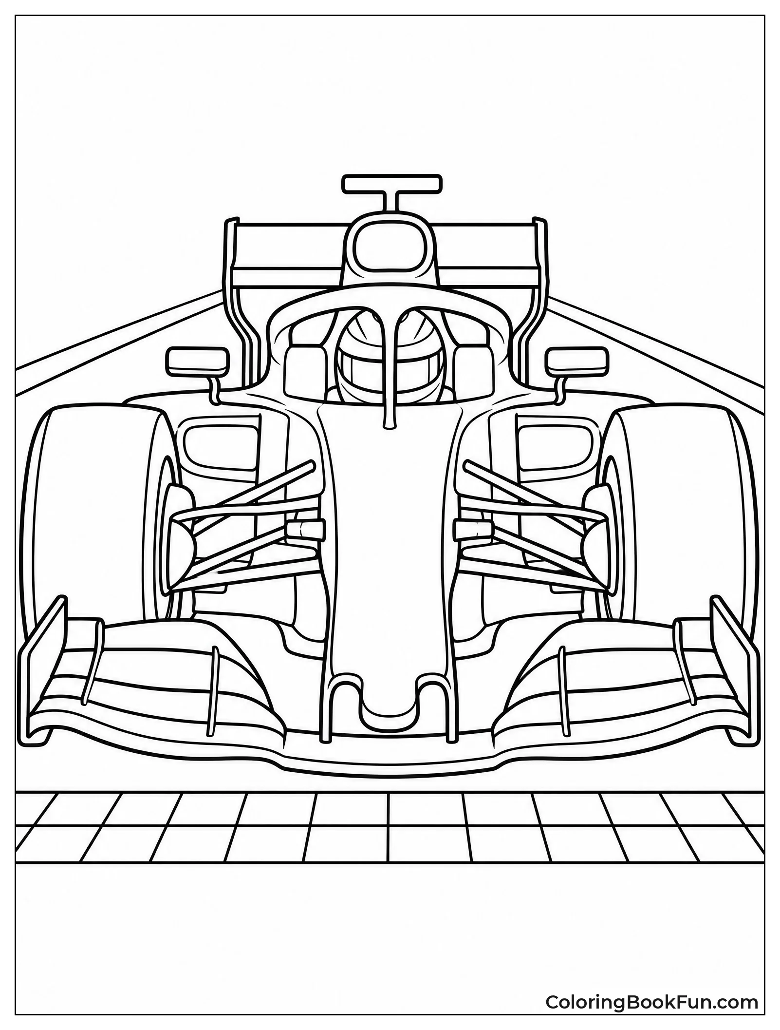 Front View of F1 Car