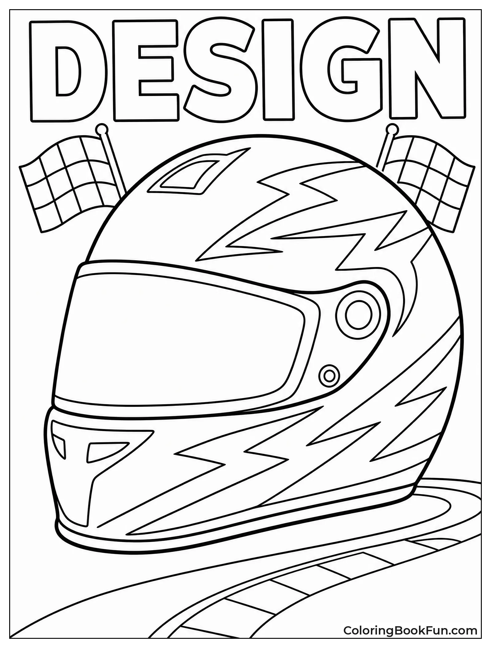 Blank Helmet Ready to Color