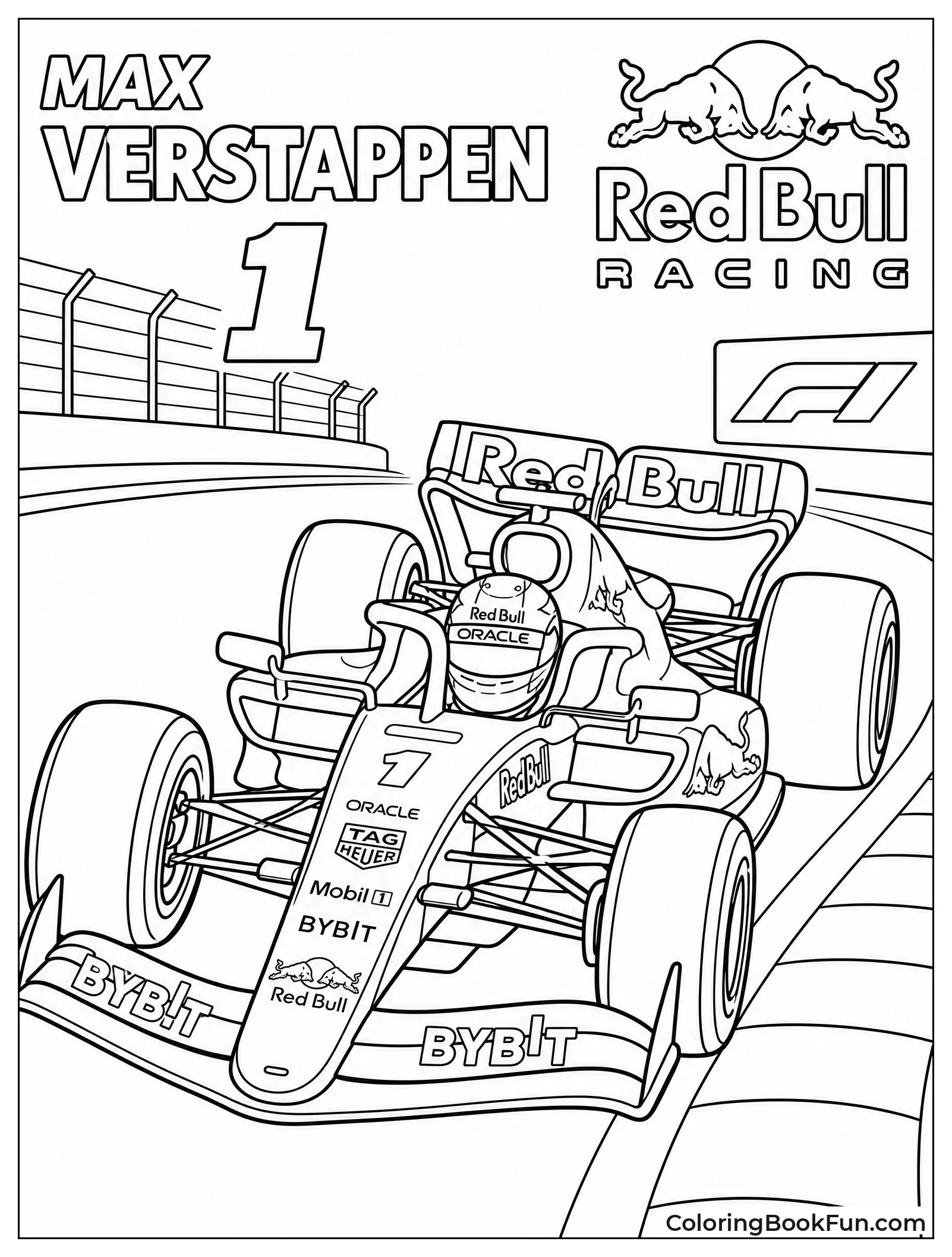 Max Verstappen Driving His Red Bull