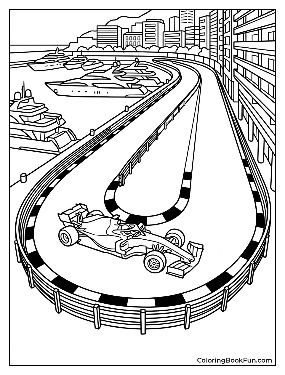 Car Turning at Monaco