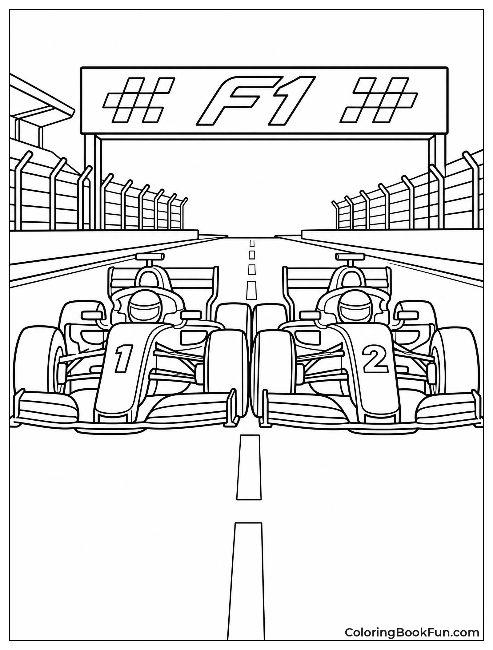 Cars Racing Side by Side