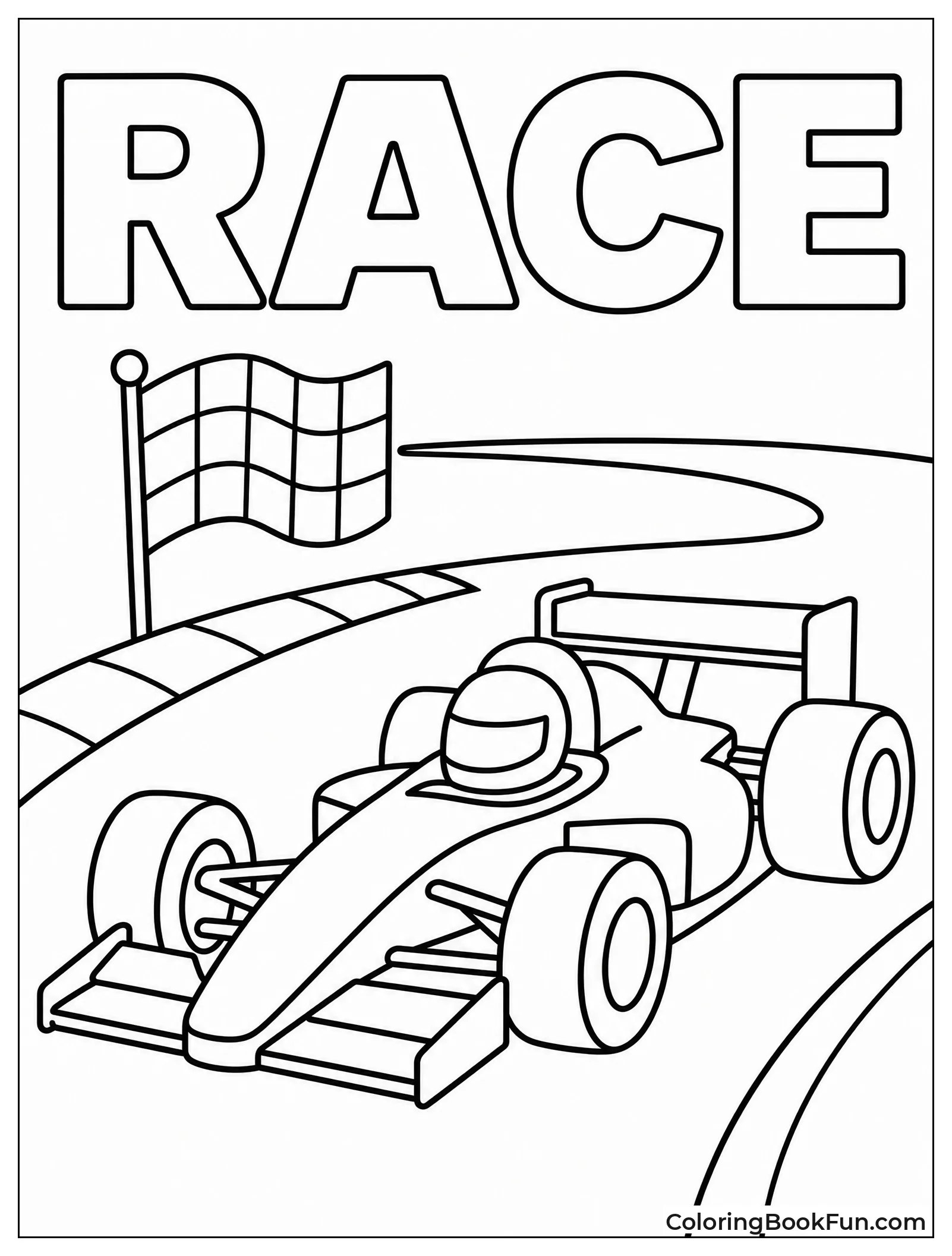 Simple F1 Car Outline