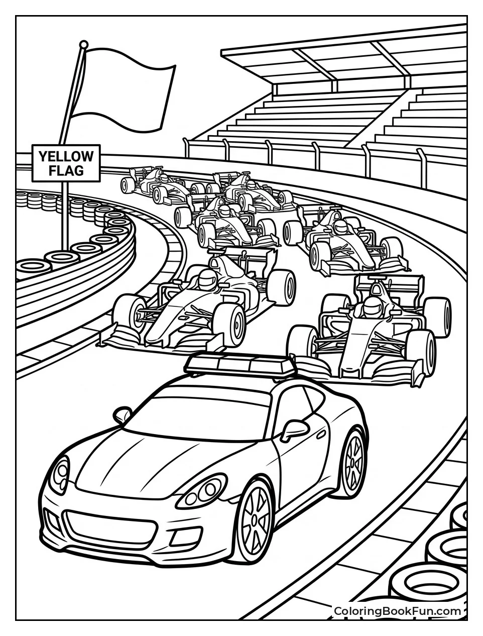 Safety Car Leading the Pack
