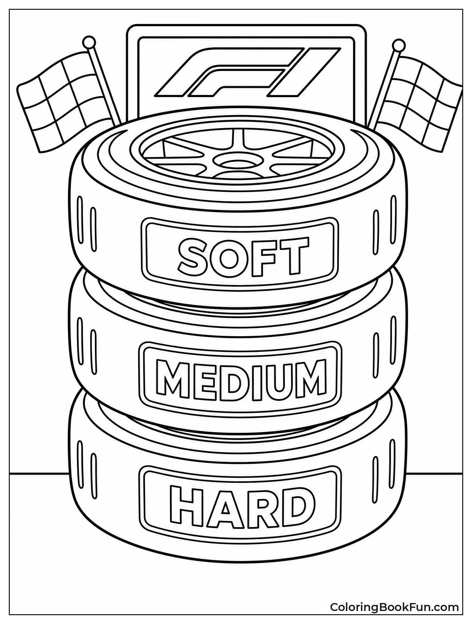 Stack of Racing Tires