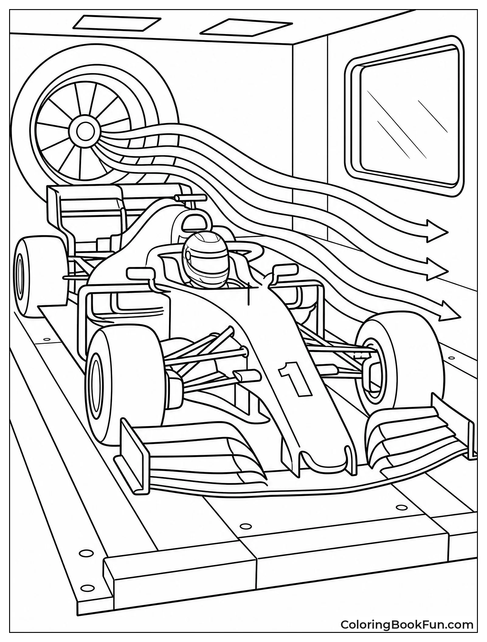 Car in Wind Tunnel
