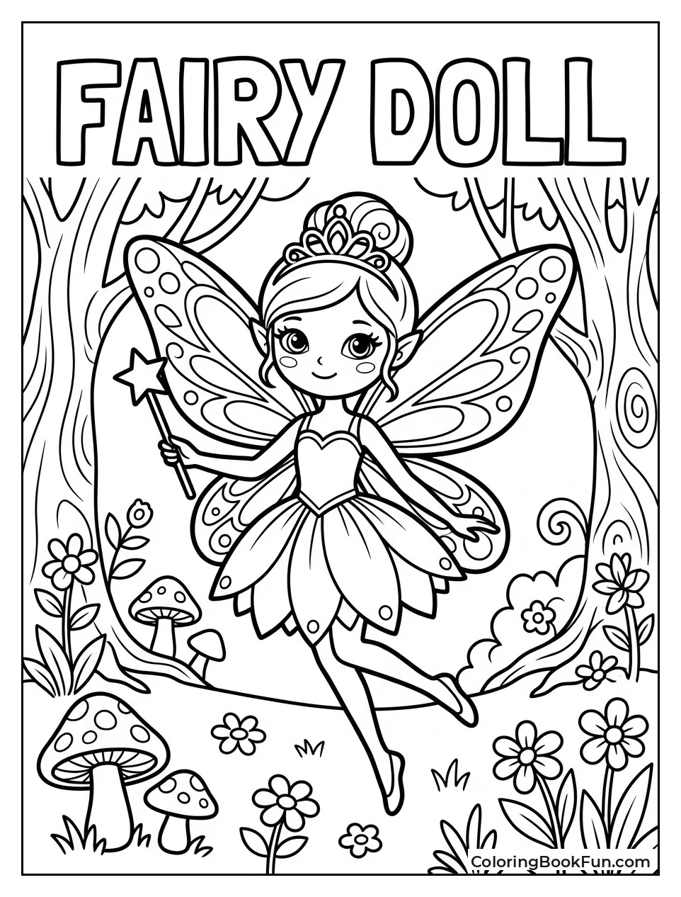 Fairy Princess Doll with Wings
