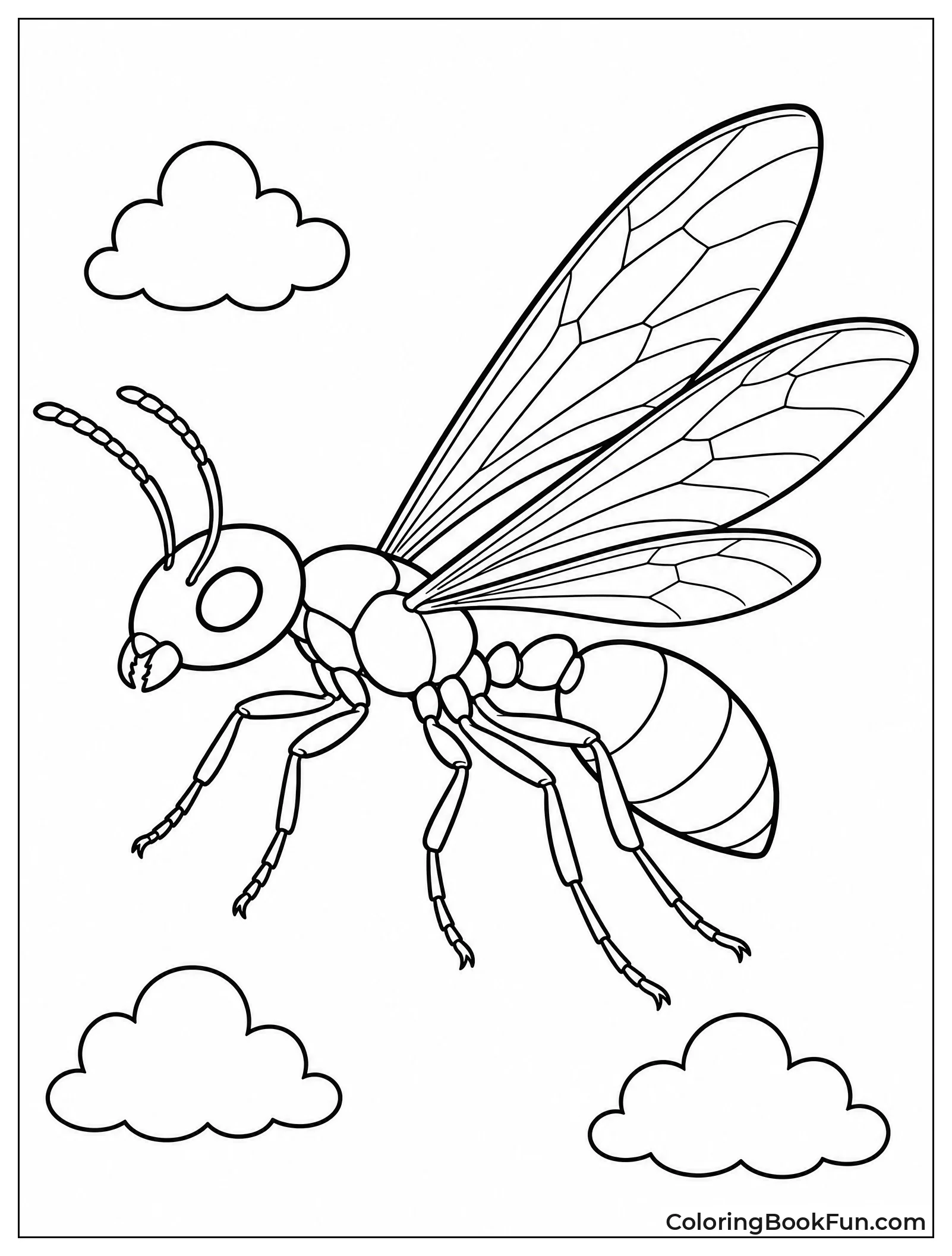 Winged Ant Flying High