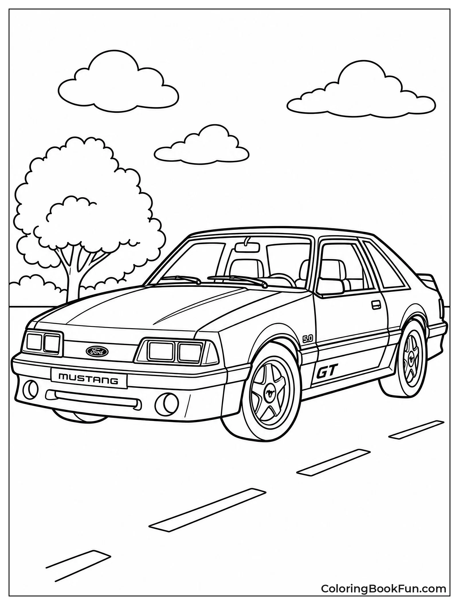 Boxy Fox Body Mustang Cruises Forward