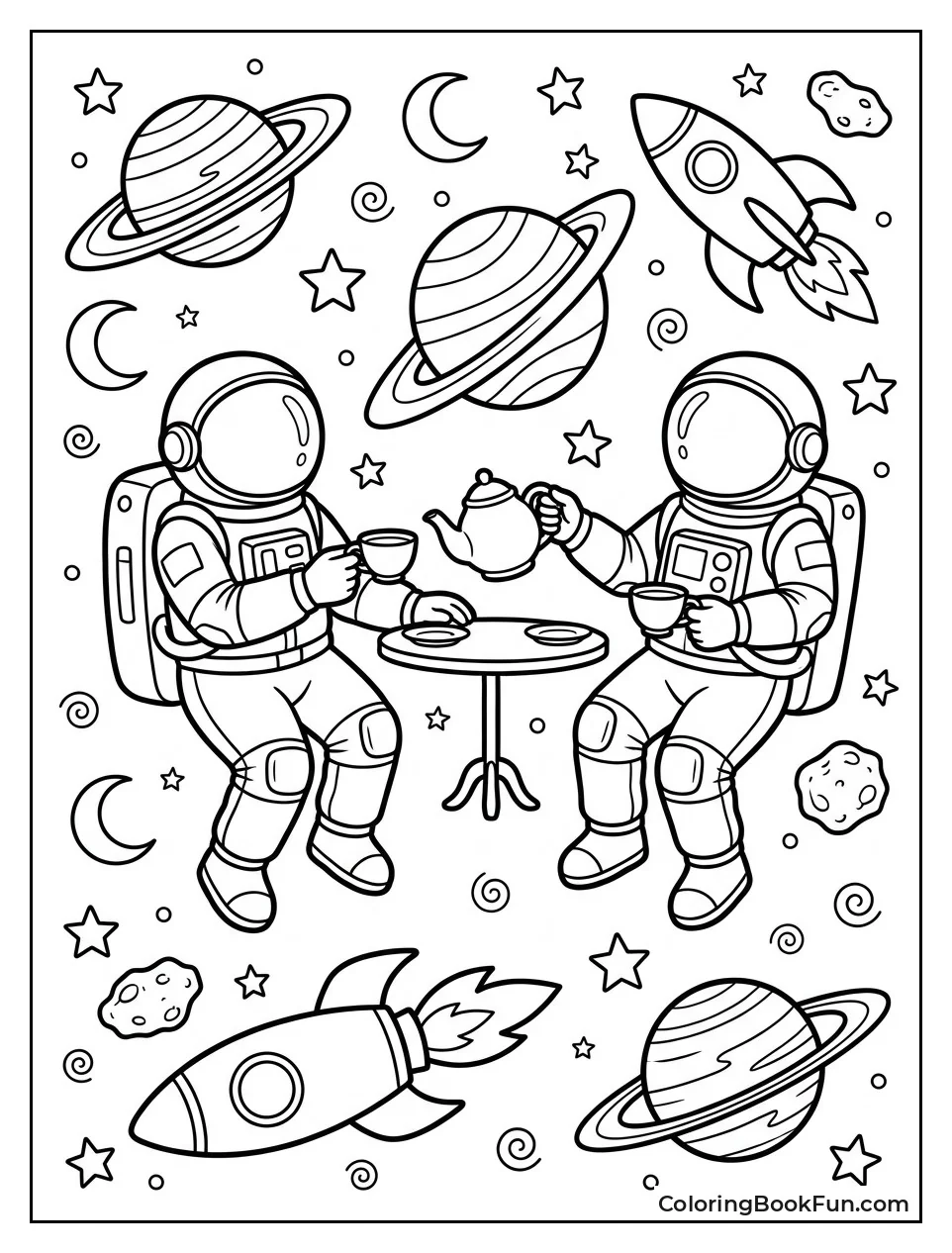 Astronaut Floating in Space
