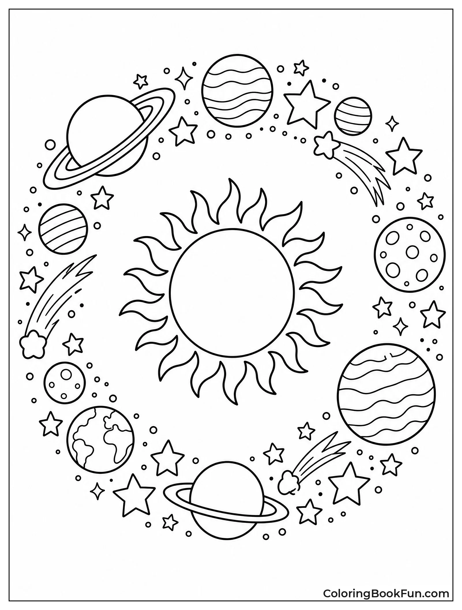 Wreath Made of Planets and Stars