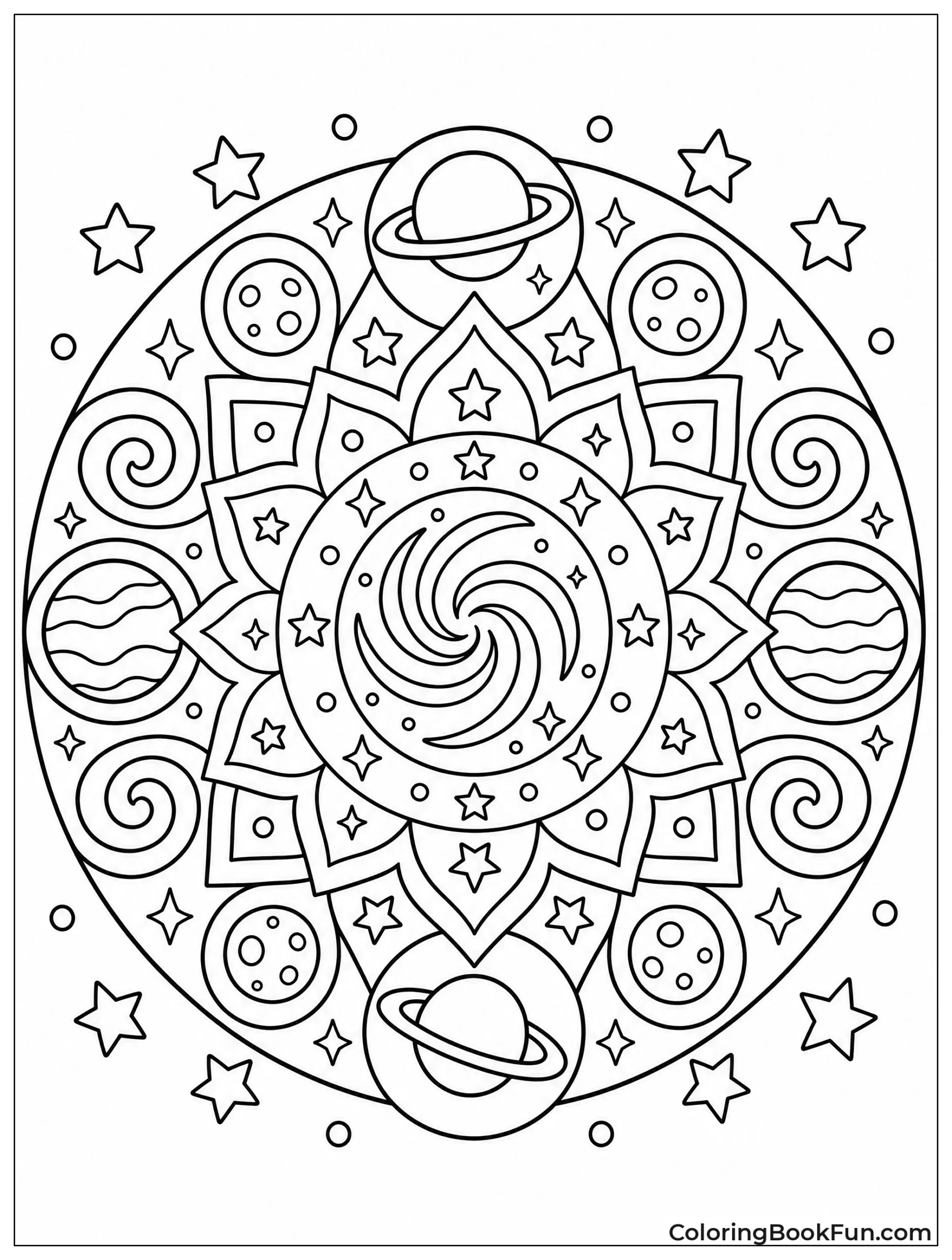 Mandala of Stars and Planets