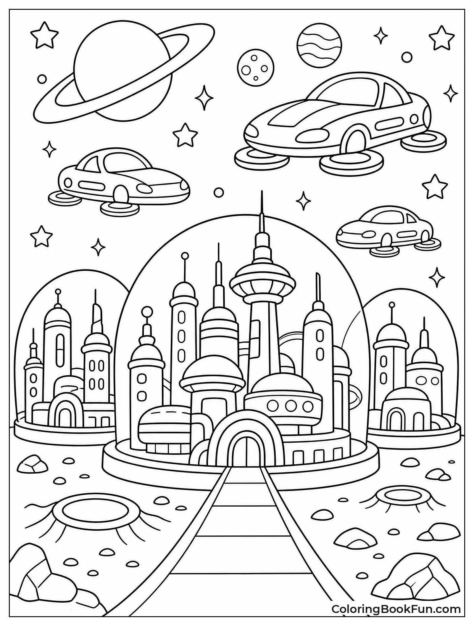 City on Purple Planet